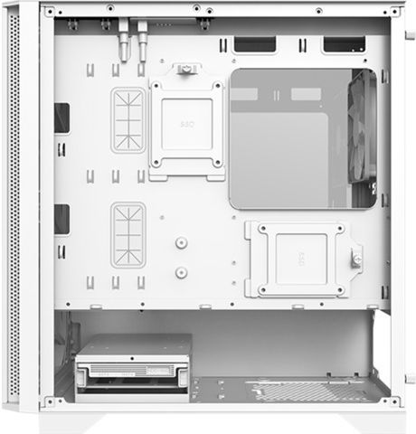 Montech Air 100 Lite Геймърска Мини Кула Компютърна Кутия със Страничен Прозорец Бяла