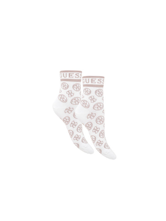 Guess Damen Socken White-Beige 1Pack