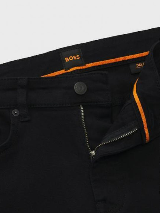 Delaware Men's Jeans Pants With Slim Fit Black