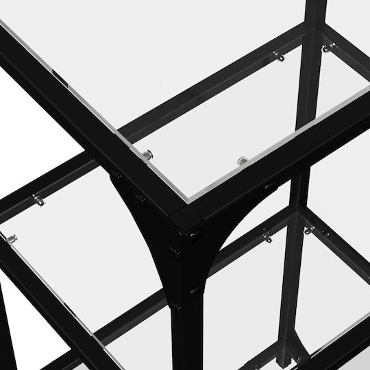Bibliothek Schwarz 40x30x95cm