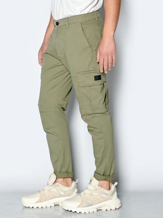 Brokers Jeans Pantaloni pentru bărbați Cargo cu Croială Slim Light Olive