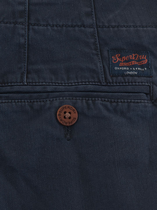 Ovin International Παντελόνι Chino Ελαστικό σε Slim Εφαρμογή Μπλε