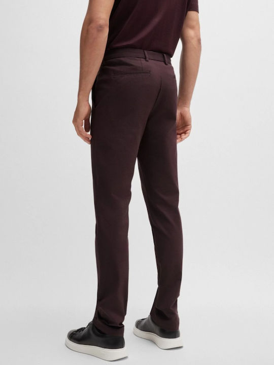 Hugo Boss Pantaloni pentru bărbați Chino BORDO