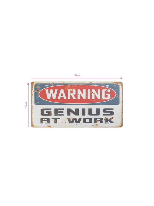 Sign Wall Decor Warning 1pcs