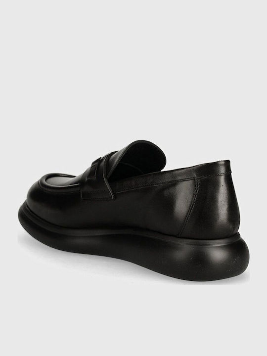 Δερμάτινα Ανδρικά Loafers σε Μαύρο Χρώμα