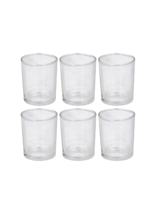 Alpina Appliances Servierschüssel Rund Glas Transparent mit Durchmesser 6.5cm 4Stück