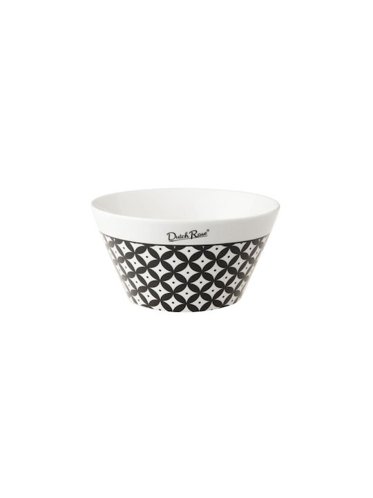 Manko Serving Bowl Round made of Porcelain Pink with Diameter 14cm