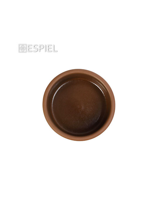 Espiel Serving Bowl Round Brown with Diameter 14.5cm