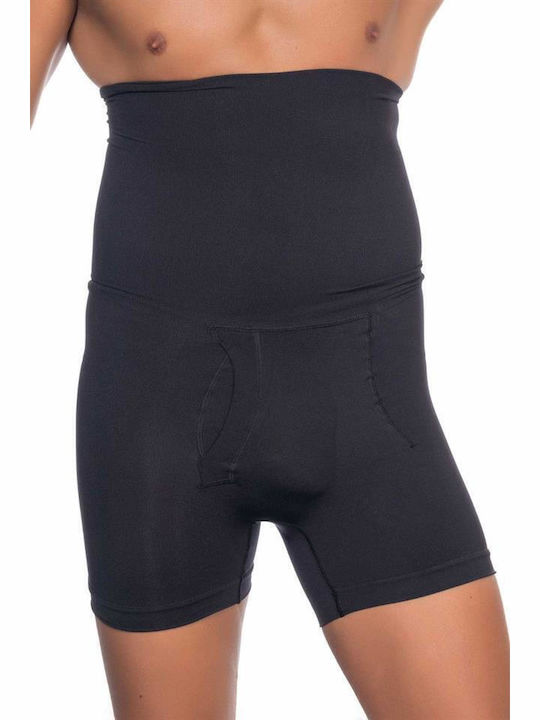 Corsets Latex Black High-Waisted Boxer