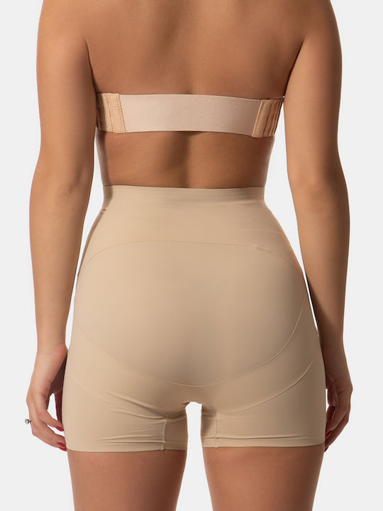 Λαστέξ Σύσφιξης Πόδι Plus Size Μπεζ Μπεζ