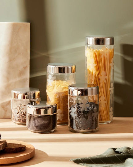 Alessi Vază Utilizare Generală Cu Capac Sticlă Transparentă 750ml