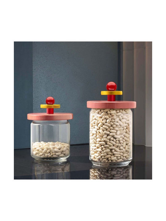 Alessi Vase General Use with Lid Glass Red 750ml