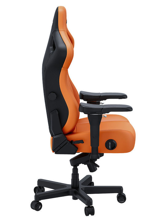 Anda Seat Kaiser 4 XL Artificial Leather Gaming Chair with Adjustable Arms Orange