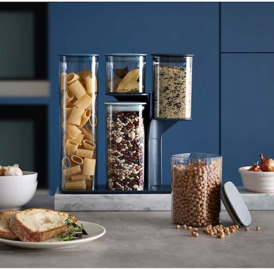 Joseph Joseph Podium Set 5 Pieces General Use Glass Transparent Jars with Lid 31.2x31.2x32.2cm 5 Pieces