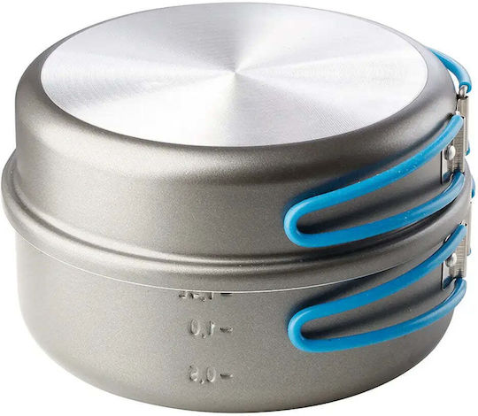Meva Pot for Camping 850ml Camping Cooking Utensils and Eating Set for 2 People