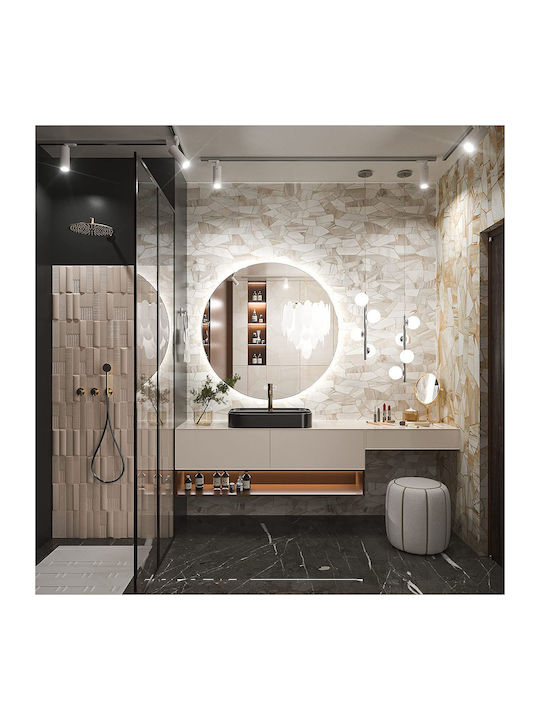 Rea Round Bathroom Mirror Led 60x60cm