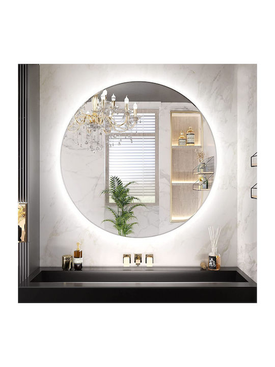 Rea Round Bathroom Mirror Led 60x60cm