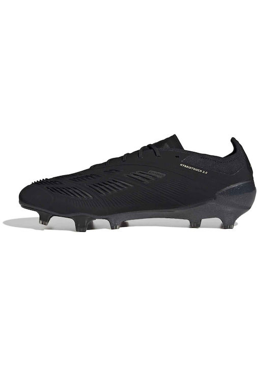 Adidas Predator Elite FG Χαμηλά Ποδοσφαιρικά Παπούτσια με Τάπες Μαύρα
