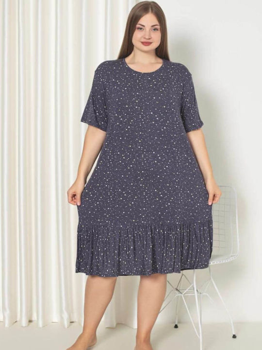 Homewear Dress Short Sleeve R5214 Anthracite