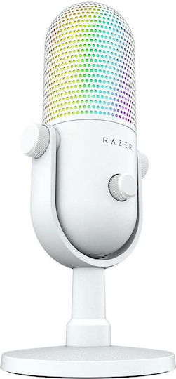 Razer Seiren V3 Chroma Δυναμικό Microfon USB de birou pentru Studio în Culoarea White