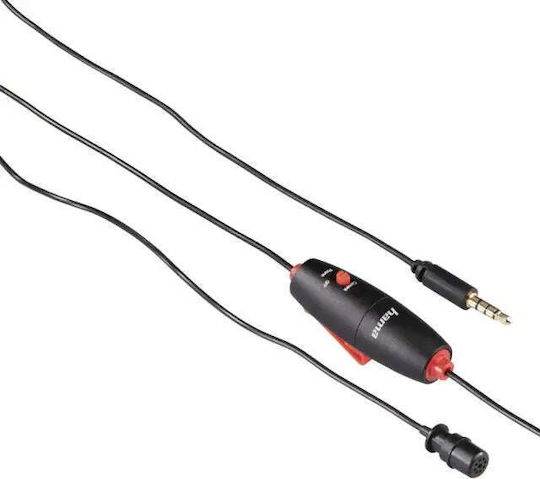 HAMA Smart Lavalier Electret Microfon 3.5mm Πέτου, Clip On pentru Cameră