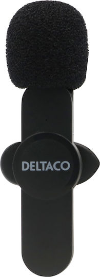 Deltaco VLOG-100 Wireless Microphone Πέτου, Clip On for Vocals