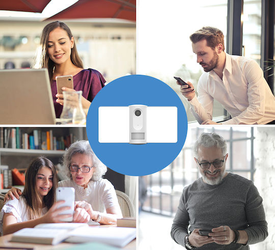 Laxihub F1 IP Κάμερα Παρακολούθησης Wi-Fi Full HD 1080p Αδιάβροχη με Αμφίδρομη Επικοινωνία