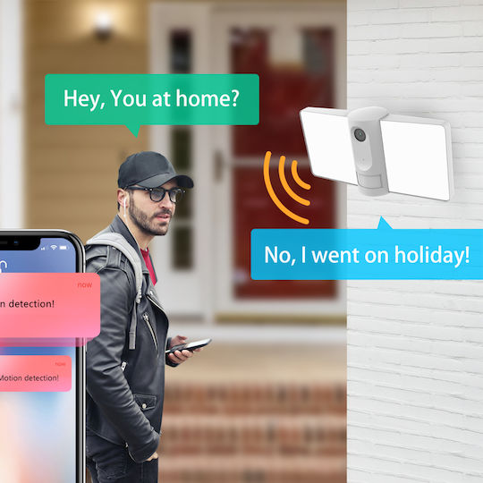 Laxihub F1 IP Κάμερα Παρακολούθησης Wi-Fi Full HD 1080p Αδιάβροχη με Αμφίδρομη Επικοινωνία