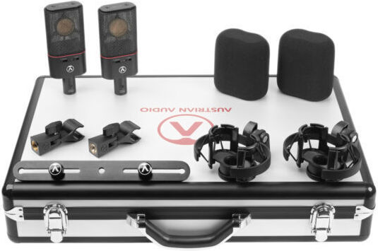 Austrian Audio OC18 Σετ Πυκνωτικό Μικρόφωνο XLR Shock Mounted για Studio Dual Set Plus