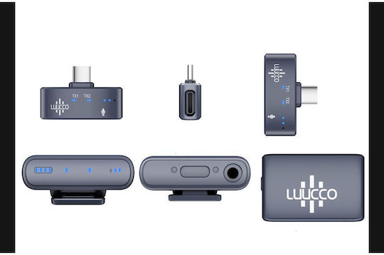 AirWave K2 Seturi Wireless Microfon Πέτου, Clip On pentru Vocale