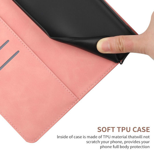Stitching Embossed Brieftasche Rosa (Moto G85)
