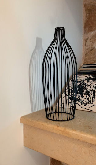 Koart Metallische Vase Schwarz Φ18xΥ40cm