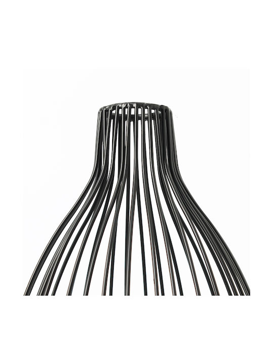 Koart Διακοσμητικό Βάζο Μεταλλικό Μαύρο Φ18xΥ40cm