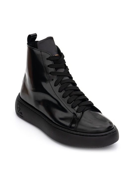 Perlamoda Men's Leather Boots Black