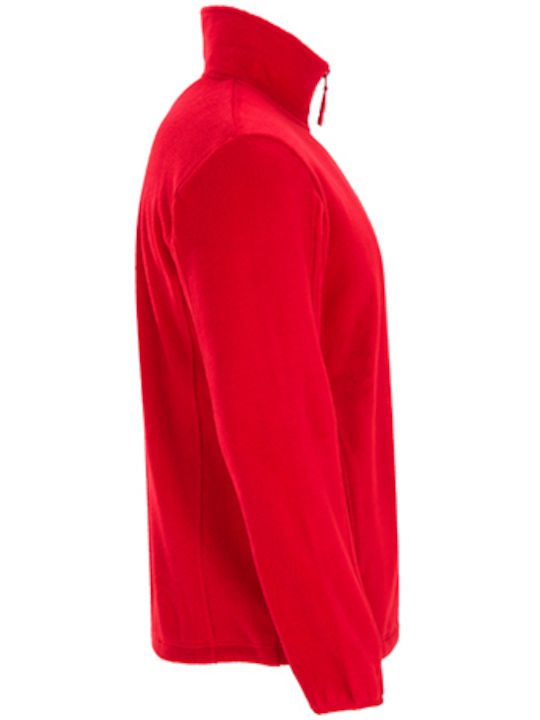 Artic Ανδρική Ζακέτα Fleece Κόκκινη