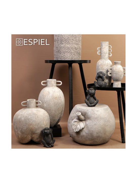 Espiel Decorative Vase Gray 15.5x15.5x21cm