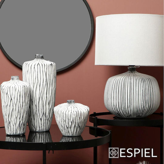 Espiel Decorative Vase White 13x13x26cm