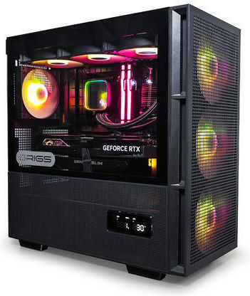 Sirius G:RIGS SIRIUS Max Gaming Desktop PC (Ryzen 7-5700X/32GB DDR4/1TB SSD/GeForce RTX 4060/Fără OS)
