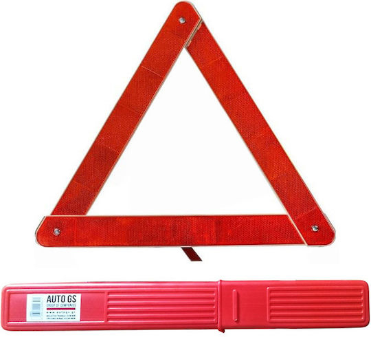 Auto Gs Car Safety Triangle Reflective 41cm Metal Plastic Case