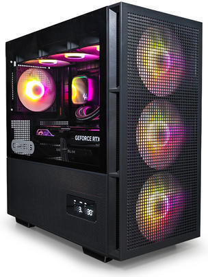 Sirius G:RIGS SIRIUS Lite Гейминг Настолен Компютър Ryzen 5-5600 16GB DDR4 1TB SSD GeForce RTX 3060 Без Операционна Система