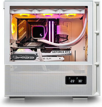 Sirius G:RIGS SIRIUS Ultra Гейминг Настолен компютър (Ryzen 7-7700X/32GB DDR4/2TB SSD/GeForce RTX 4070/Без операционна система)