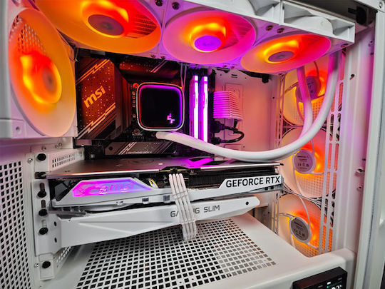 Sirius G:RIGS SIRIUS Ultra Гейминг Настолен компютър (Ryzen 7-7700X/32GB DDR4/2TB SSD/GeForce RTX 4070/Без операционна система)