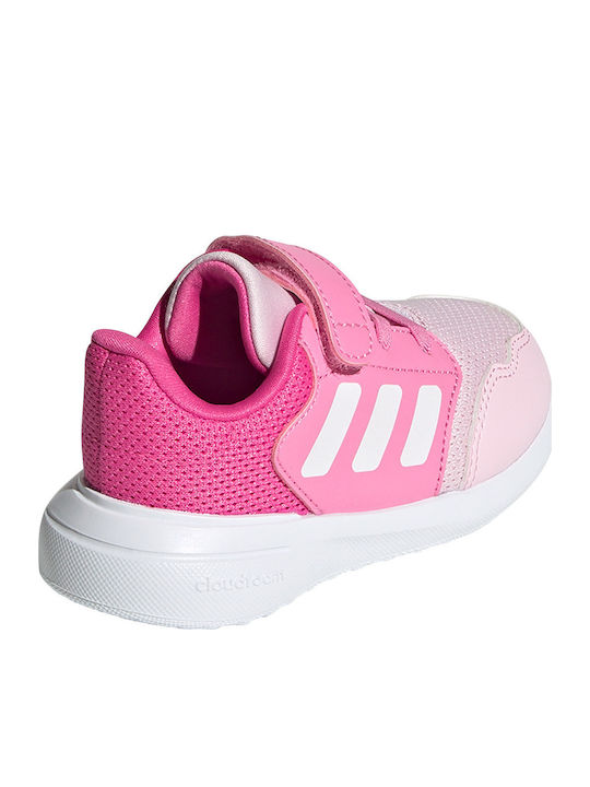 Tensaur Run 3.0 EL Kids Sports Shoes Running with Hoop & Loop Closure Clear Pink / Cloud White / Pulse Magenta