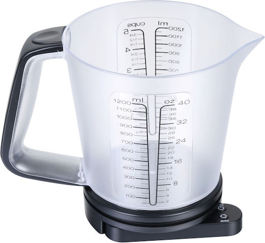 KING Hoff Ψηφιακή Ζυγαριά Κουζίνας με Κανάτα έως 5kg Μαύρη