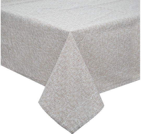 Atmosphera Τραπεζομάντηλο Βαμβακερό Edi Beige 250x150εκ.