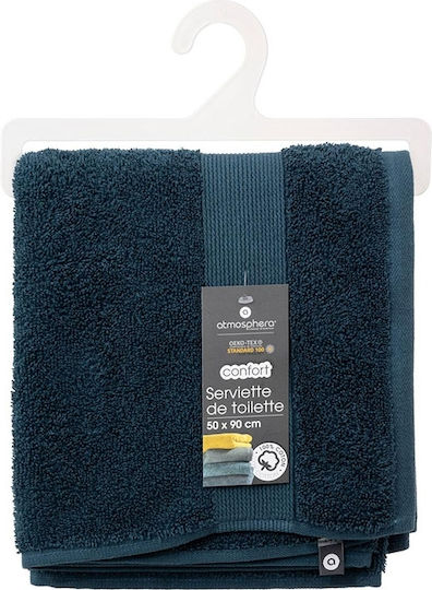 Atmosphera Кърпа за лице 50x90см. Егейско синьо Тегло 450гр/кв.м