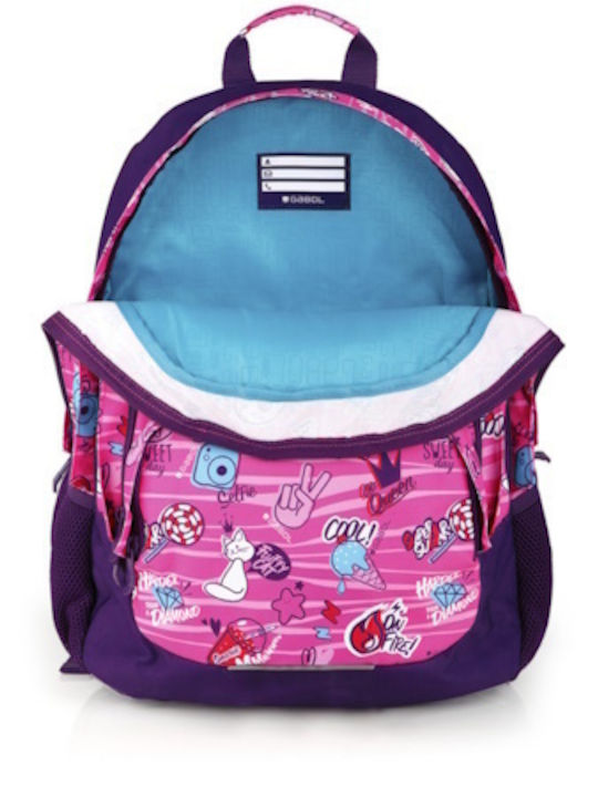 Gabol Gabol School Bag Backpack Junior High-High School Pink 21lt