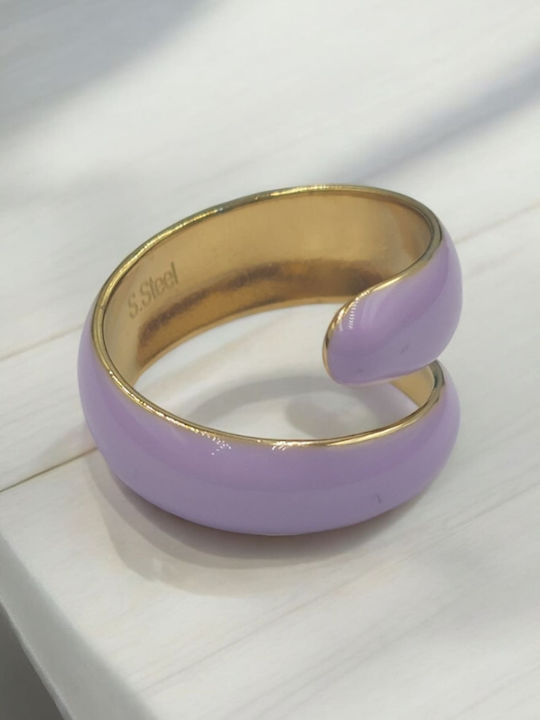 Women's Gold Plated Steel Ring Women's Gold Plated Steel Ring