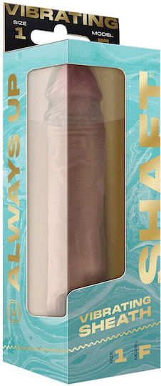 Shaft Προέκταση Πέους με Δόνηση Flesh 20cm