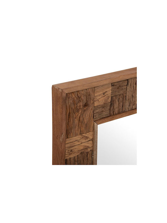 Atmosphera Ori Full-Length Wall Mirror With Brown Wooden Frame 115x70cm